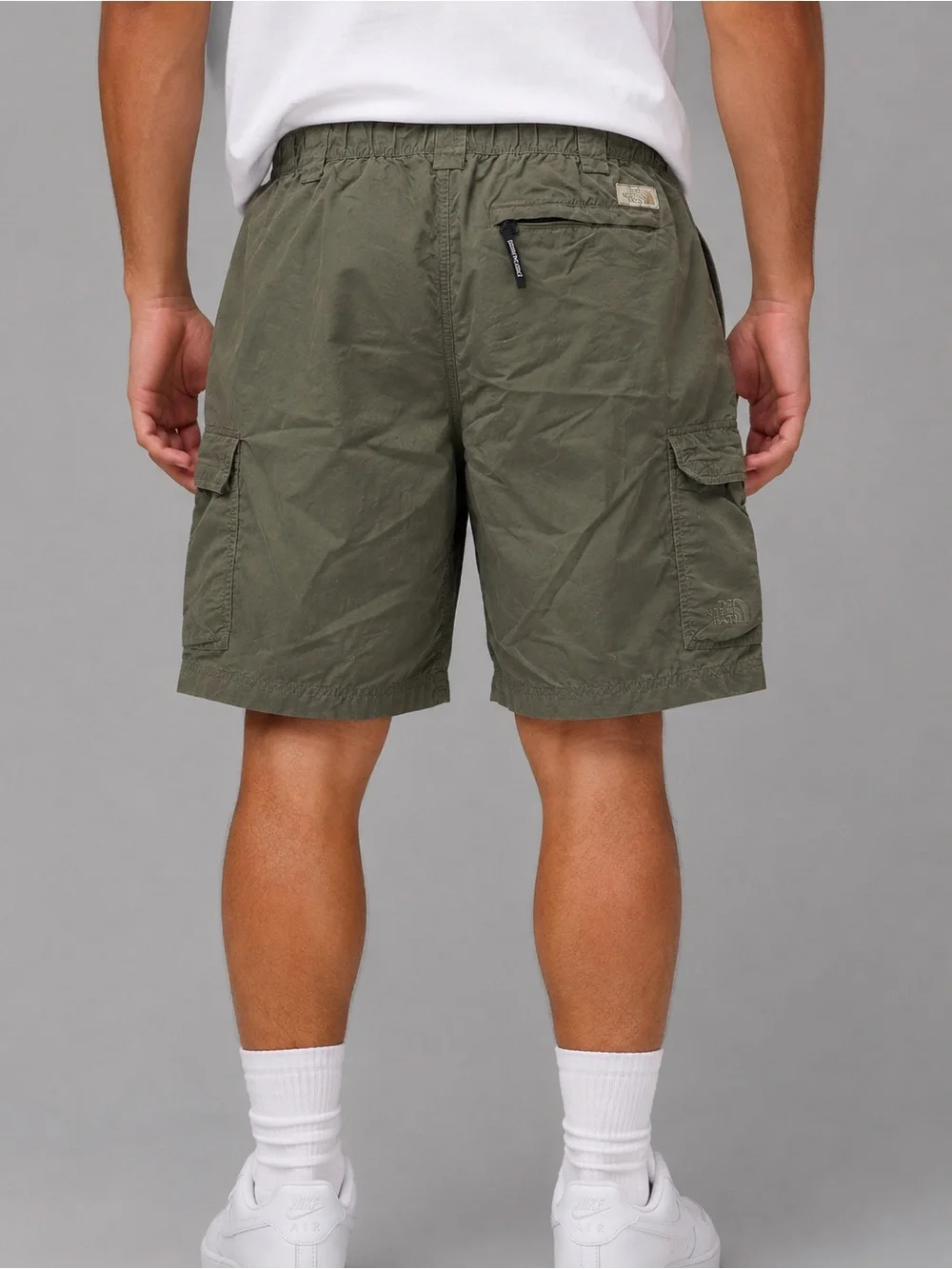 The North Face Nylon Cargo Shorts Large Olive Green Outdoor Utility Hiking